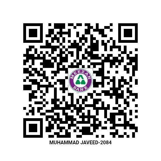 Meezan Bank payment QR for Muhammad Javeed – 2084